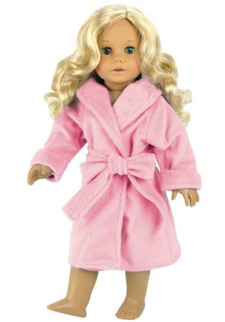 18 Inch Doll Clothes/clothing Fits American Girl Dolls - Soft Pink Doll Robe 18 Inch Doll Sleepwear
