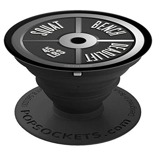 Barbell Plate Gift with Squat Bench Deadlift Weight Plate - PopSockets Grip and Stand for Phones and Tablets Barbell Plate Gift with Squat Bench Deadlift Weight Plate - PopSockets Grip and Stand for Phones and Tablets