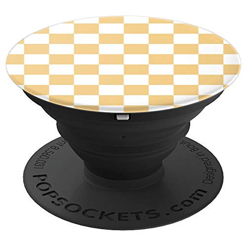 Yellow Checker Design - Checkerboard / Chess Board Gift Idea - PopSockets Grip and Stand for Phones and Tablets Yellow Checker Design - Checkerboard / Chess Board Gift Idea - PopSockets Grip and Stand for Phones and Tablets