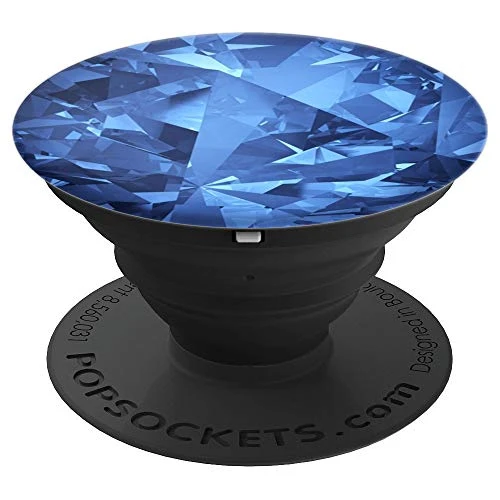 Luxury Blue Popsocket - Diamond Pattern Design - PopSockets Grip and Stand for Phones and Tablets