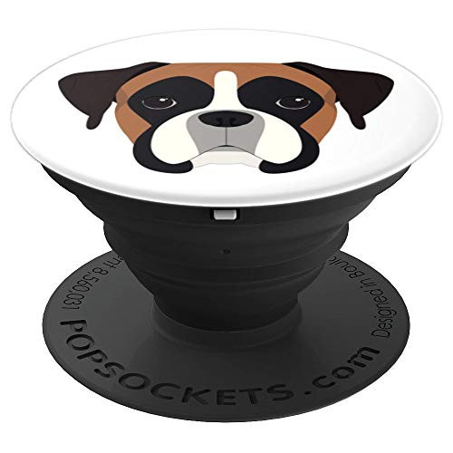 Cute Boxer - Boxer Dog Lover Gift for Dog Mom - PopSockets Grip and Stand for Phones and Tablets