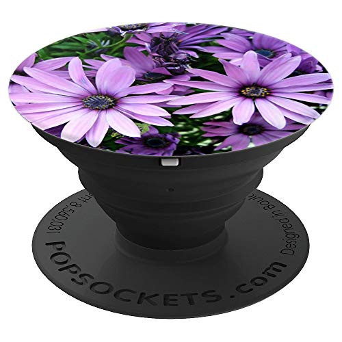 Purple Daisy Daisies Flowers Floral Gift - PopSockets Grip and Stand for Phones and Tablets