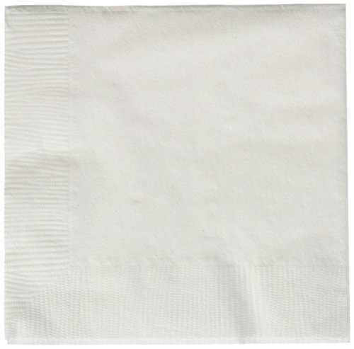 Amscan Frosty White Beverage Napkins | Party Supply | 480 ct.