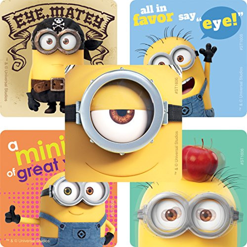 SmileMakers Minions Eyecare Stickers - Prizes 100 per Pack