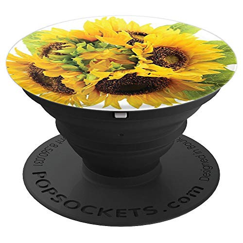 Floral Beautiful Yellow Sunflower Flower Phone Device - PopSockets Grip and Stand for Phones and Tablets