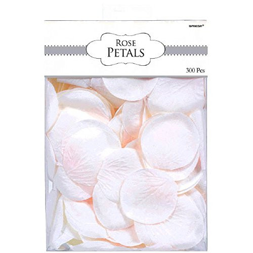 Amscan Rose Flower Petals - White, 6 Ct.