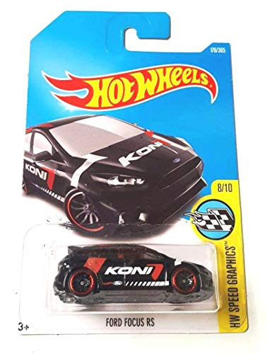 Hot Wheels 2017 HW Speed Graphics Ford Focus RS 176/365, Black