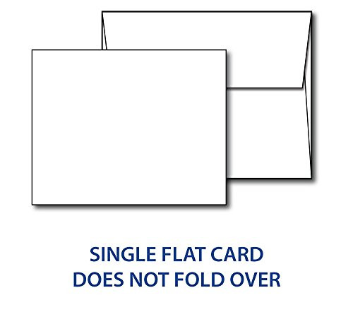 Heavyweight Blank White A2 (4 1/4" x 5 1/2") Cards with Envelopes - 40 Cards & Envelopes