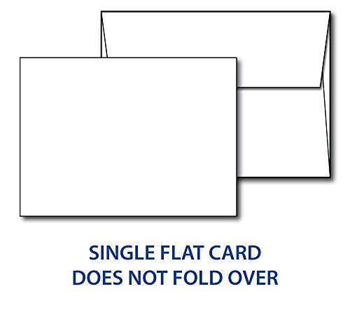 Heavyweight Blank White 5" X 7" Cards with Envelopes - 40 Cards & Envelopes (40 Cards & Envelopes)