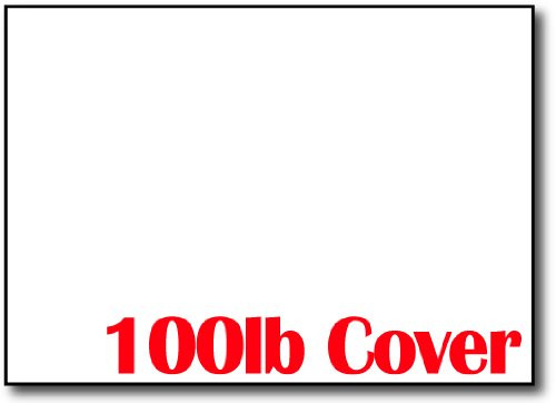 Ultra Thick 100lb Cover (14pt) White 4" x 6" Cards/Invitations / Cardstock Sheets (100 Cards)