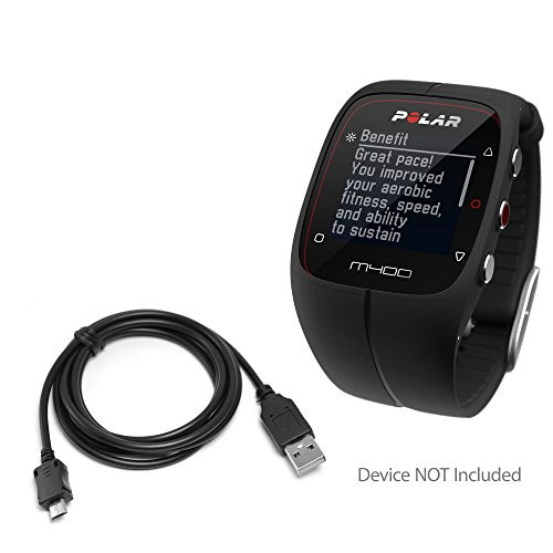 Polar M400 Cable, BoxWave® [DirectSync Cable] USB to Micro USB Charge and Sync Cable for Polar Devices including Polar A360