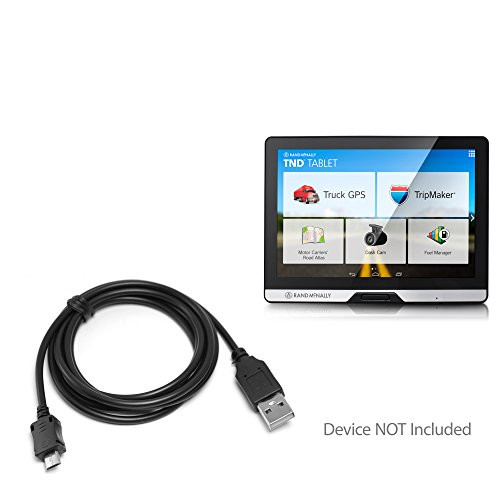 BoxWave Rand McNally TND Tablet 80 Cable, [DirectSync Cable] Durable Charge and Sync Cable for Rand McNally TND Tablet 80