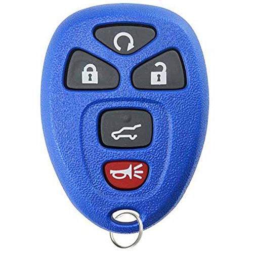 KeylessOption Keyless Entry Remote Control Car Key Fob Replacement 15913415 -Blue