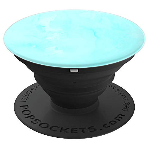 Aqua cyan marble chic Light blue pop socket for girls women - PopSockets Grip and Stand for Phones and Tablets