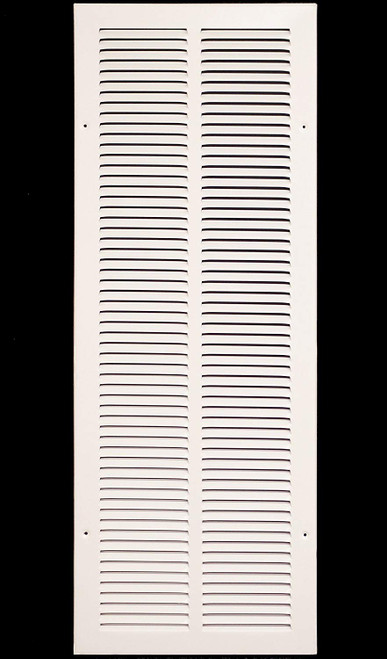 10'w X 30'h Steel Return Air Grilles - Sidewall and Cieling - HVAC DUCT COVER - White [Outer Dimensions: 11.75'w X 31.75'h]