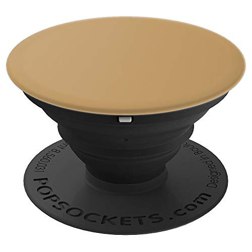 Plain Camel Brown Beach Matte Design Pure Solid Color gift - PopSockets Grip and Stand for Phones and Tablets