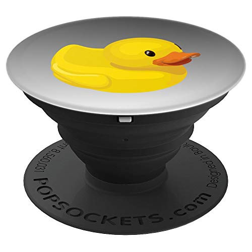 Cute Duck Pops - Happy Yellow Rubber Duckling Pop - PopSockets Grip and Stand for Phones and Tablets
