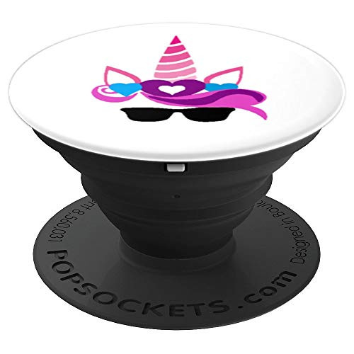 Cool Pink and Purple Unicorn Pop Socket - PopSockets Grip and Stand for Phones and Tablets