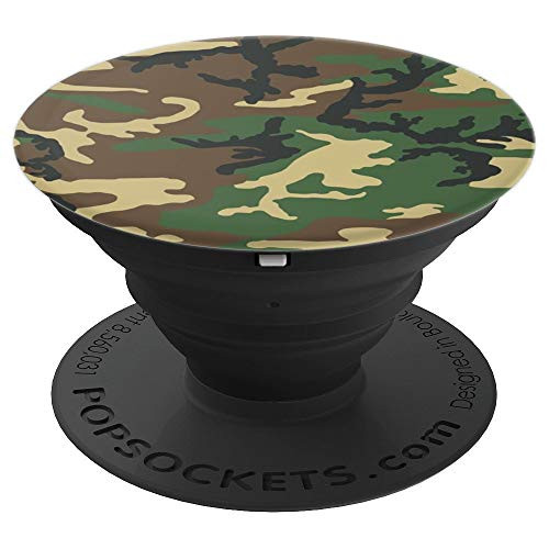 Camo - Green Camouflage - Pattern Series - PopSockets Grip and Stand for Phones and Tablets