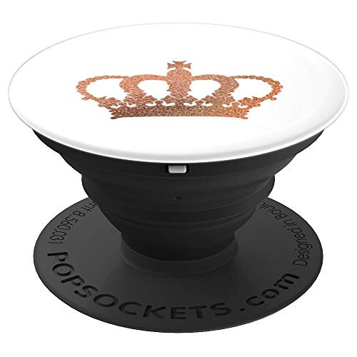 Rose Crown Queen White - PopSockets Grip and Stand for Phones and Tablets