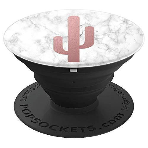 Cactus and White Marble - Matte Rose Gold - PopSockets Grip and Stand for Phones and Tablets Cactus and White Marble - Matte Rose Gold - PopSockets Grip and Stand for Phones and Tablets