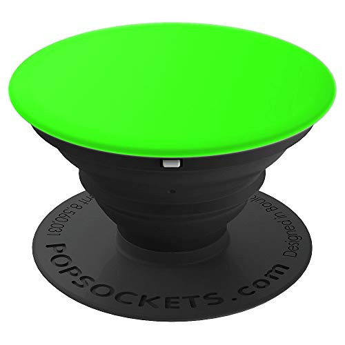 Solid Plain Electric Lime Neon Green Color - PopSockets Grip and Stand for Phones and Tablets