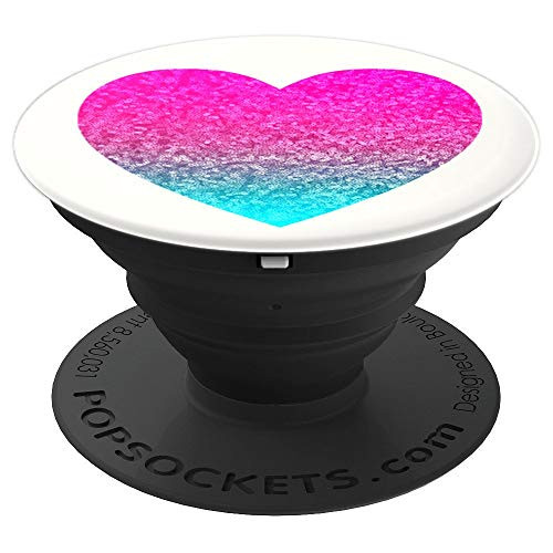 Pink Heart - PopSockets Grip and Stand for Phones and Tablets