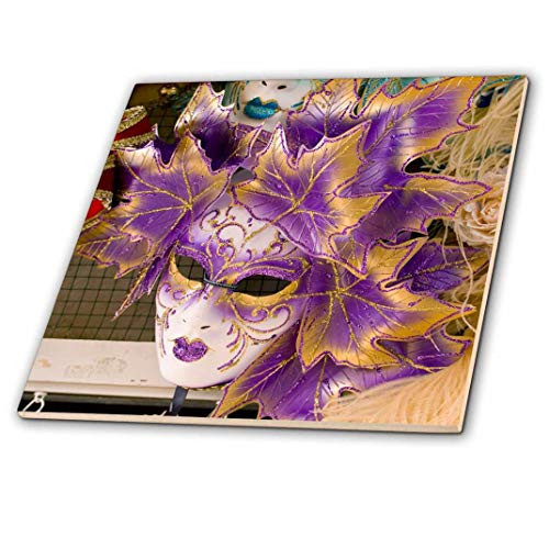 3dRose ct_82053_3 Carnival Party Masks, Venice, Italy-Eu16 Bba0176-Bill Bachmann-Ceramic Tile, 8-Inch