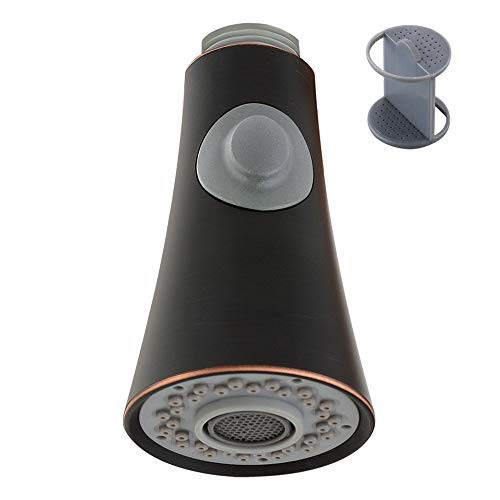 Kitchen Faucet Spray Head, Angle Simple Kitchen Sink Pull Down Faucet Sprayer Nozzle Pull Out Hose Spray Head Spout Replacement Part Pull Out Faucet Spray Assembly, Oil Rubbed Bronze