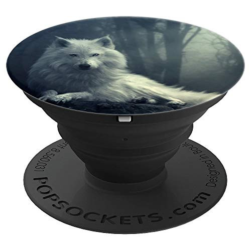 White Wolf Collapsible - PopSockets Grip and Stand for Phones and Tablets