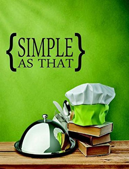 Design with Vinyl RE 1 C 2096 Simple As That Quote Vinyl Wall Decal Sticker, 10 x 20", Black Design with Vinyl RE 1 C 2096 Simple As That Quote Vinyl Wall Decal Sticker, 10 x 20", Black