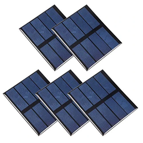 uxcell 5Pcs 0.6W 2V Mini Solar Panel Module DIY Polysilicon for Toys Charger