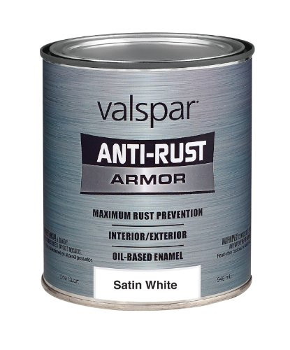 Valspar (21820Q-4PK) Satin White Enamel - 1 Quart, (Pack of 4)