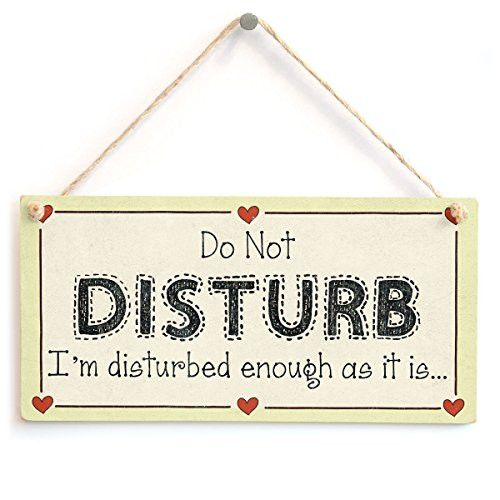 Meijiafei Do Not Disturb I'm Disturbed Enough as it is - Private Keep Quiet Sign 10" x 5"