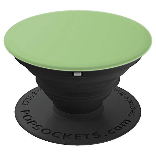 Sage Green Solid Color Grayish-Green Like Sage Leaves - PopSockets Grip and Stand for Phones and Tablets