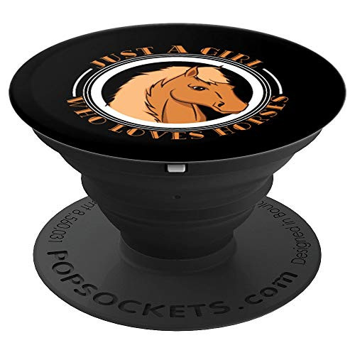 Just A Girl Who Loves Horses Gifts Brown Horse Lover - PopSockets Grip and Stand for Phones and Tablets Just A Girl Who Loves Horses Gifts Brown Horse Lover - PopSockets Grip and Stand for Phones and Tablets