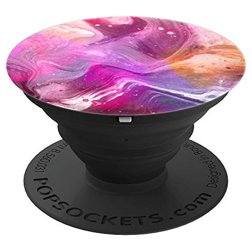 Pink Purple Marble Love Abstract Pattern Art Girly Design - PopSockets Grip and Stand for Phones and Tablets