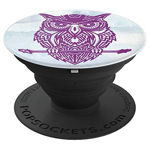 Owl Purple on Marble Design Gift - PopSockets Grip and Stand for Phones and Tablets Owl Purple on Marble Design Gift - PopSockets Grip and Stand for Phones and Tablets