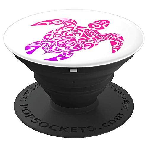 Blue Ocean Sea Turtle Pop Socket Purple Fun Turtle Pink Gift - PopSockets Grip and Stand for Phones and Tablets