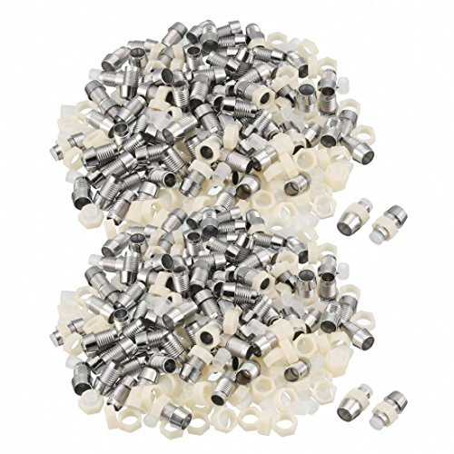 uxcell 190pcs 5mm LED Lamp Holder Light Bulb Socket Plastic Chrome Plated for Light-emitting Diode Lighting