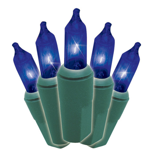 Brite Star 150 Count 8-Function Chasing Light Set, Green Wire, Blue
