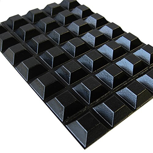 Rubber Feet for Electronics - 56 Pack - Black Rubber Feet Adhesive Rubber Bumper - Tall Square Self Stick Bumpers - Black Bumper Pads