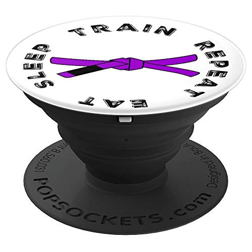 Ear Sleep Train Repeat BJJ Jiu Jitsu Purple Belt - PopSockets Grip and Stand for Phones and Tablets Ear Sleep Train Repeat BJJ Jiu Jitsu Purple Belt - PopSockets Grip and Stand for Phones and Tablets