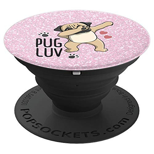 Dabbing Pug - PUG LUV Grip Animal & Dog Gift Pink - PopSockets Grip and Stand for Phones and Tablets Dabbing Pug - PUG LUV Grip Animal & Dog Gift Pink - PopSockets Grip and Stand for Phones and Tablets