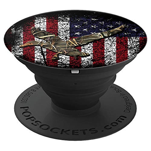 Duck Hunting USA Flag Red White Blue Brown Camouflage - PopSockets Grip and Stand for Phones and Tablets Duck Hunting USA Flag Red White Blue Brown Camouflage - PopSockets Grip and Stand for Phones and Tablets