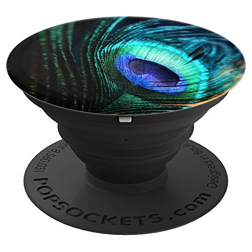 Peacock Bird Feather For Back To School - PopSockets Grip and Stand for Phones and Tablets Peacock Bird Feather For Back To School - PopSockets Grip and Stand for Phones and Tablets