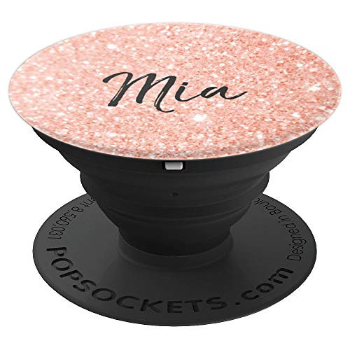 Mia Name Personalized Birthday Christmas Girl Cute Pink Gift - PopSockets Grip and Stand for Phones and Tablets