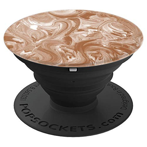 Brown Marbleized Paint Design PopSocket - PopSockets Grip and Stand for Phones and Tablets