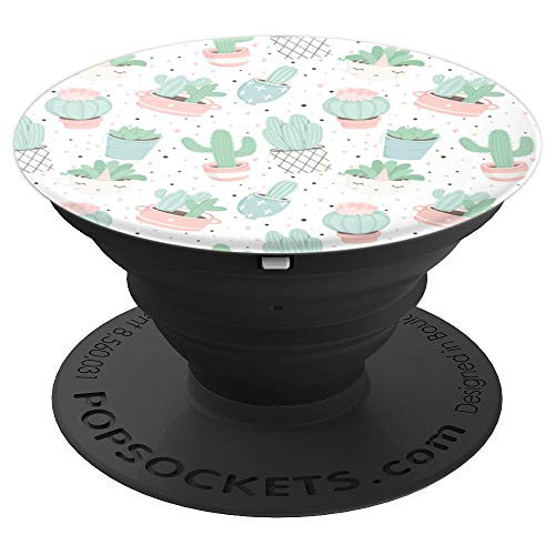 Cute Cactus Design Pattern | Green Cacti Pot - PopSockets Grip and Stand for Phones and Tablets Cute Cactus Design Pattern | Green Cacti Pot - PopSockets Grip and Stand for Phones and Tablets