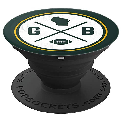Green Bay Football Wisconsin State Map Outline - PopSockets Grip and Stand for Phones and Tablets Green Bay Football Wisconsin State Map Outline - PopSockets Grip and Stand for Phones and Tablets